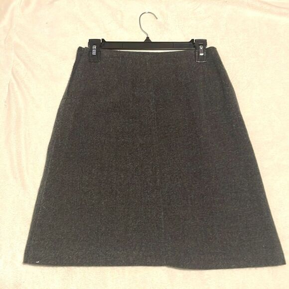 Y2K- My Michelle Wool Blend Midi Length Skirt- Dark Grey- Size 3/4 - Picture 4 of 7